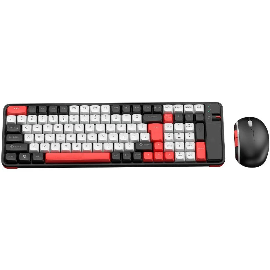 Kit Teclado Mouse Gamer Knup Colorido BT Wireless 2.4 Knup TE-129