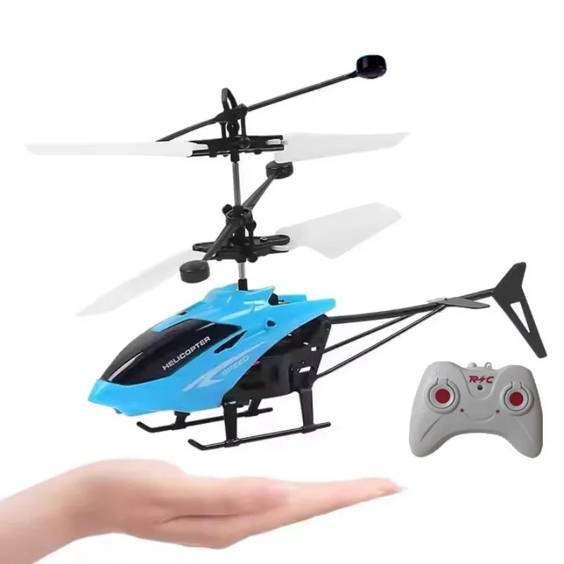 Recarregável Mini RC 2 Canais Drone Remoto Seguro Resistente a Quedas RC Helicópteros Drone Crianças Brinquedos